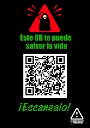 Cartel QR Sanidad Publica